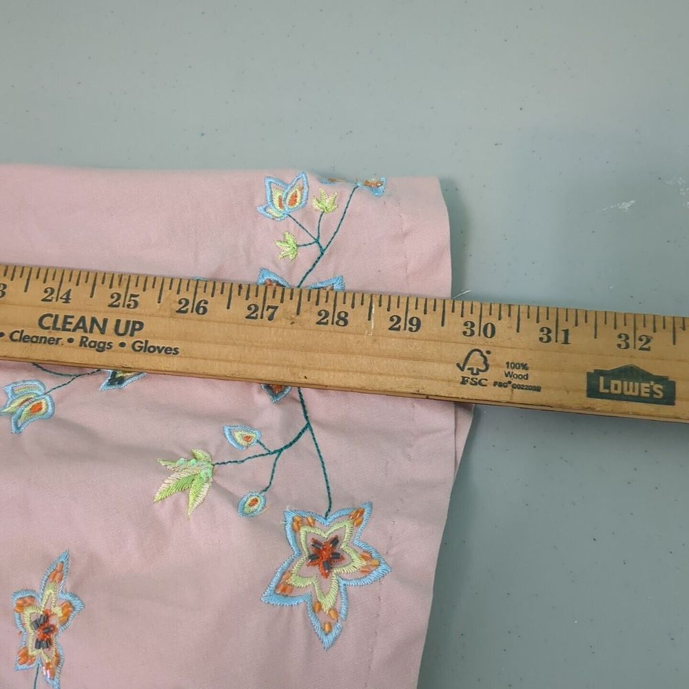 Lapis NWT Long Skirt pink floral embroidery medium - Picture 3 of 6